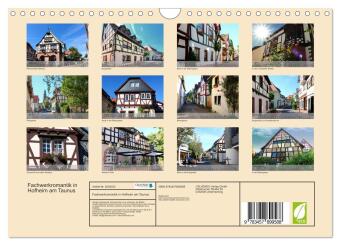 Fachwerkromantik in Hofheim am Taunus (Wandkalender 2026 DIN A4 quer), CALVENDO Monatskalender