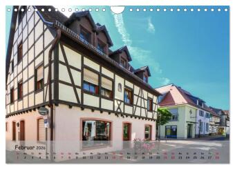 Fachwerkromantik in Hofheim am Taunus (Wandkalender 2026 DIN A4 quer), CALVENDO Monatskalender