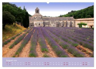 Die Farben der Provence... und der Duft des Lavendels... (Wandkalender 2026 DIN A2 quer), CALVENDO Monatskalender