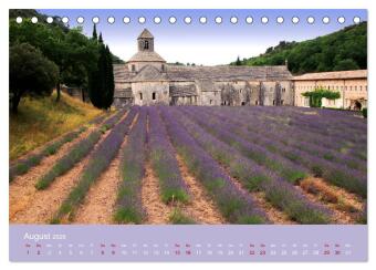 Die Farben der Provence... und der Duft des Lavendels... (Tischkalender 2026 DIN A5 quer), CALVENDO Monatskalender