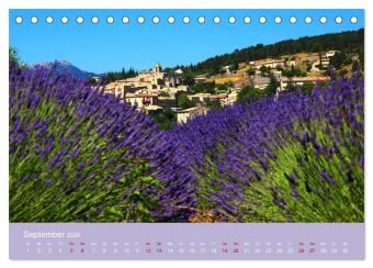 Die Farben der Provence... und der Duft des Lavendels... (Tischkalender 2026 DIN A5 quer), CALVENDO Monatskalender