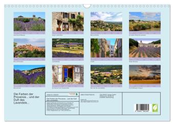 Die Farben der Provence... und der Duft des Lavendels... (Wandkalender 2026 DIN A3 quer), CALVENDO Monatskalender