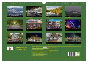 Rudolstadt bei Tag und Nacht (Wandkalender 2026 DIN A3 quer), CALVENDO Monatskalender