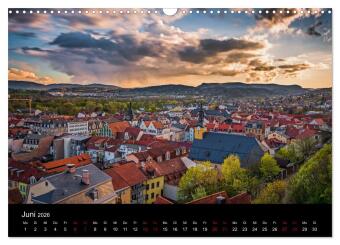 Rudolstadt bei Tag und Nacht (Wandkalender 2026 DIN A3 quer), CALVENDO Monatskalender