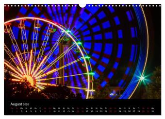 Rudolstadt bei Tag und Nacht (Wandkalender 2026 DIN A3 quer), CALVENDO Monatskalender