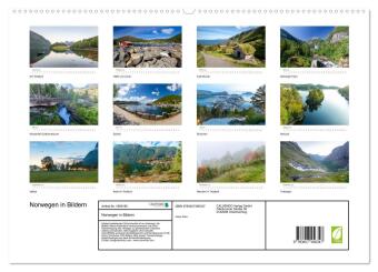 Norwegen in Bildern (hochwertiger Premium Wandkalender 2026 DIN A2 quer), Kunstdruck in Hochglanz