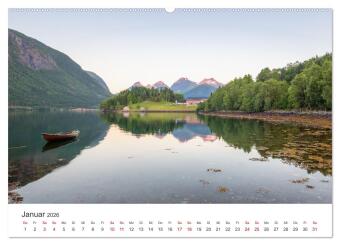Norwegen in Bildern (hochwertiger Premium Wandkalender 2026 DIN A2 quer), Kunstdruck in Hochglanz