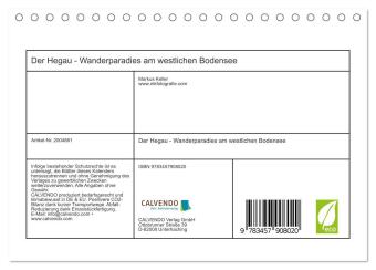 Der Hegau - Wanderparadies am westlichen Bodensee (Tischkalender 2026 DIN A5 quer), CALVENDO Monatskalender
