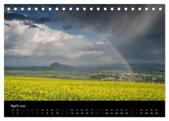 Der Hegau - Wanderparadies am westlichen Bodensee (Tischkalender 2026 DIN A5 quer), CALVENDO Monatskalender