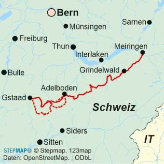 Schweiz: Bärentrek von Meiringen nach Gstaad
