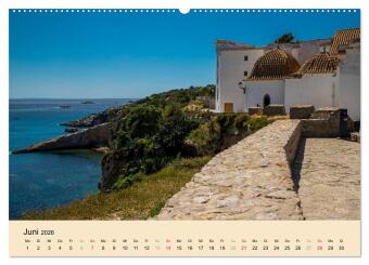 Ibiza Dalt Vila, Sa Penya und La Marina (hochwertiger Premium Wandkalender 2026 DIN A2 quer), Kunstdruck in Hochglanz