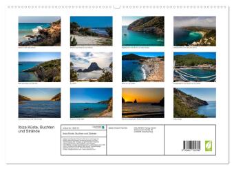 Ibiza Küste, Buchten und Strände (hochwertiger Premium Wandkalender 2026 DIN A2 quer), Kunstdruck in Hochglanz