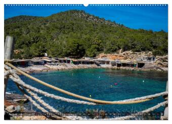 Ibiza Küste, Buchten und Strände (hochwertiger Premium Wandkalender 2026 DIN A2 quer), Kunstdruck in Hochglanz
