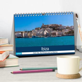 Ibiza Dalt Vila, Sa Penya und La Marina (Tischkalender 2026 DIN A5 quer), CALVENDO Monatskalender