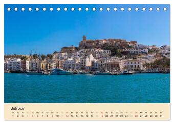 Ibiza Dalt Vila, Sa Penya und La Marina (Tischkalender 2026 DIN A5 quer), CALVENDO Monatskalender