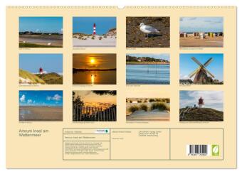 Amrum Insel am Wattenmeer (hochwertiger Premium Wandkalender 2026 DIN A2 quer), Kunstdruck in Hochglanz