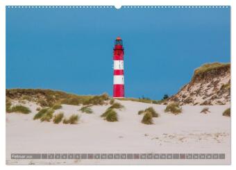 Amrum Insel am Wattenmeer (hochwertiger Premium Wandkalender 2026 DIN A2 quer), Kunstdruck in Hochglanz