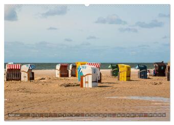 Amrum Insel am Wattenmeer (hochwertiger Premium Wandkalender 2026 DIN A2 quer), Kunstdruck in Hochglanz