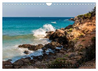 Ibiza Küste, Buchten und Strände (Wandkalender 2026 DIN A4 quer), CALVENDO Monatskalender