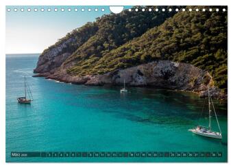Ibiza Küste, Buchten und Strände (Wandkalender 2026 DIN A4 quer), CALVENDO Monatskalender