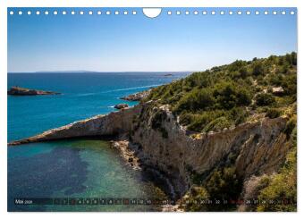 Ibiza Küste, Buchten und Strände (Wandkalender 2026 DIN A4 quer), CALVENDO Monatskalender