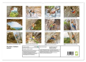 Bouldern: Klettern extrem (hochwertiger Premium Wandkalender 2027 DIN A2 quer), Kunstdruck in Hochglanz