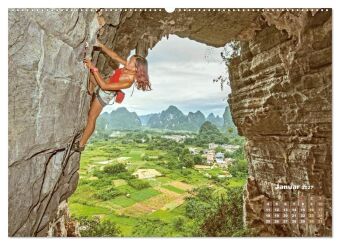 Bouldern: Klettern extrem (hochwertiger Premium Wandkalender 2027 DIN A2 quer), Kunstdruck in Hochglanz