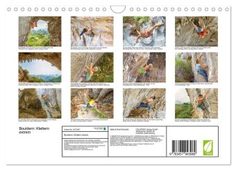 Bouldern: Klettern extrem (Wandkalender 2027 DIN A4 quer), CALVENDO Monatskalender