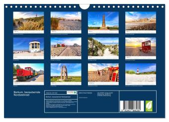 Borkum, bezaubernde Nordseeinsel (Wandkalender 2026 DIN A4 quer), CALVENDO Monatskalender