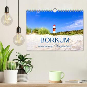 Borkum, bezaubernde Nordseeinsel (Wandkalender 2026 DIN A4 quer), CALVENDO Monatskalender
