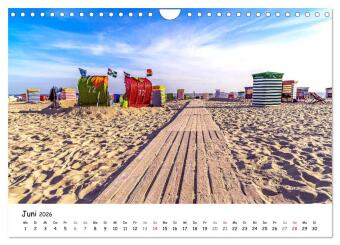 Borkum, bezaubernde Nordseeinsel (Wandkalender 2026 DIN A4 quer), CALVENDO Monatskalender