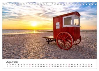 Borkum, bezaubernde Nordseeinsel (Wandkalender 2026 DIN A4 quer), CALVENDO Monatskalender
