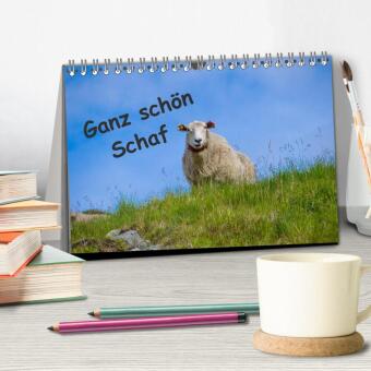 Ganz schön Schaf (Tischkalender 2026 DIN A5 quer), CALVENDO Monatskalender