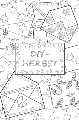 Meine kreative Herbstliebe zum Ausmalen