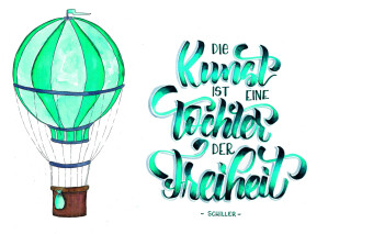Watercolor liebt Handlettering