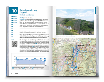 KOMPASS Wanderführer Ahrsteig mit Rotweinwanderweg, 30 Touren/Etappen mit Extra-Tourenkarte 