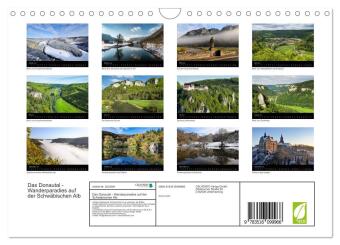 Das Donautal - Wanderparadies auf der Schwäbischen Alb (Wandkalender 2026 DIN A4 quer), CALVENDO Monatskalender