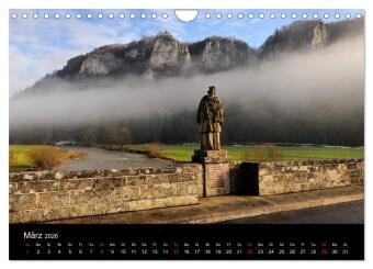 Das Donautal - Wanderparadies auf der Schwäbischen Alb (Wandkalender 2026 DIN A4 quer), CALVENDO Monatskalender