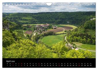 Das Donautal - Wanderparadies auf der Schwäbischen Alb (Wandkalender 2026 DIN A4 quer), CALVENDO Monatskalender