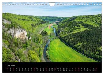 Das Donautal - Wanderparadies auf der Schwäbischen Alb (Wandkalender 2026 DIN A4 quer), CALVENDO Monatskalender