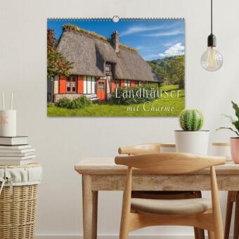 Landhäuser mit Charme (Wandkalender 2026 DIN A3 quer), CALVENDO Monatskalender