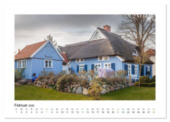 Landhäuser mit Charme (Tischkalender 2026 DIN A5 quer), CALVENDO Monatskalender