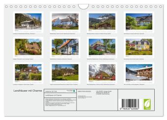 Landhäuser mit Charme (Wandkalender 2026 DIN A4 quer), CALVENDO Monatskalender