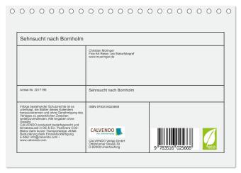Sehnsucht nach Bornholm (Tischkalender 2026 DIN A5 quer), CALVENDO Monatskalender