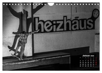 Auf dem Skateboard (Wandkalender 2026 DIN A4 quer), CALVENDO Monatskalender