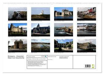 Bretagne - Zwischen Meer und Geschichte (Wandkalender 2026 DIN A2 quer), CALVENDO Monatskalender
