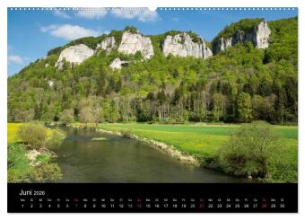 Das Donautal - Wanderparadies auf der Schwäbischen Alb (hochwertiger Premium Wandkalender 2026 DIN A2 quer), Kunstdruck in Hochglanz