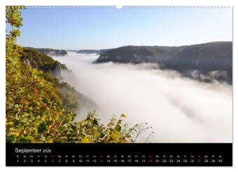 Das Donautal - Wanderparadies auf der Schwäbischen Alb (hochwertiger Premium Wandkalender 2026 DIN A2 quer), Kunstdruck in Hochglanz