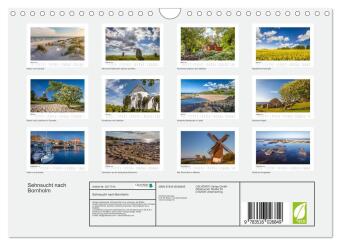Sehnsucht nach Bornholm (Wandkalender 2026 DIN A4 quer), CALVENDO Monatskalender