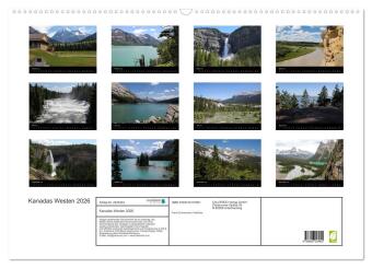 Kanadas Westen 2026 (Wandkalender 2026 DIN A2 quer), CALVENDO Monatskalender